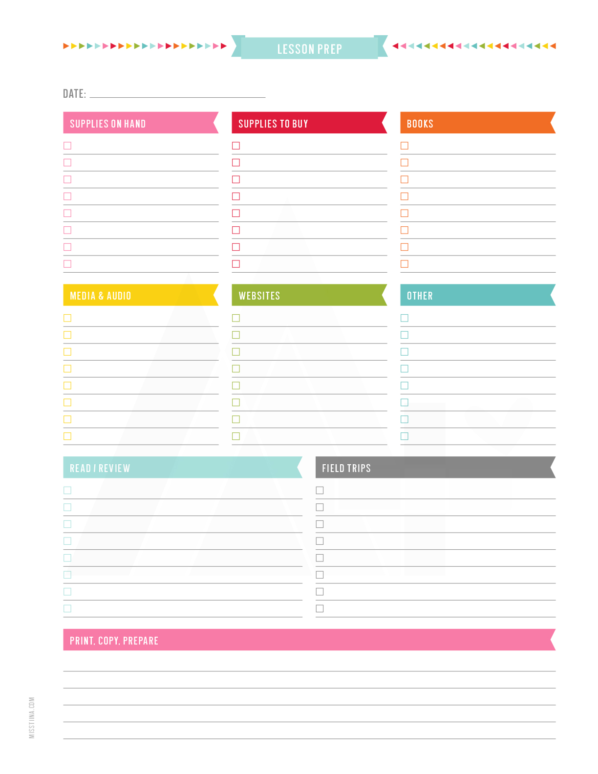 Teacher Planner By Miss Tiina Misstiina Com