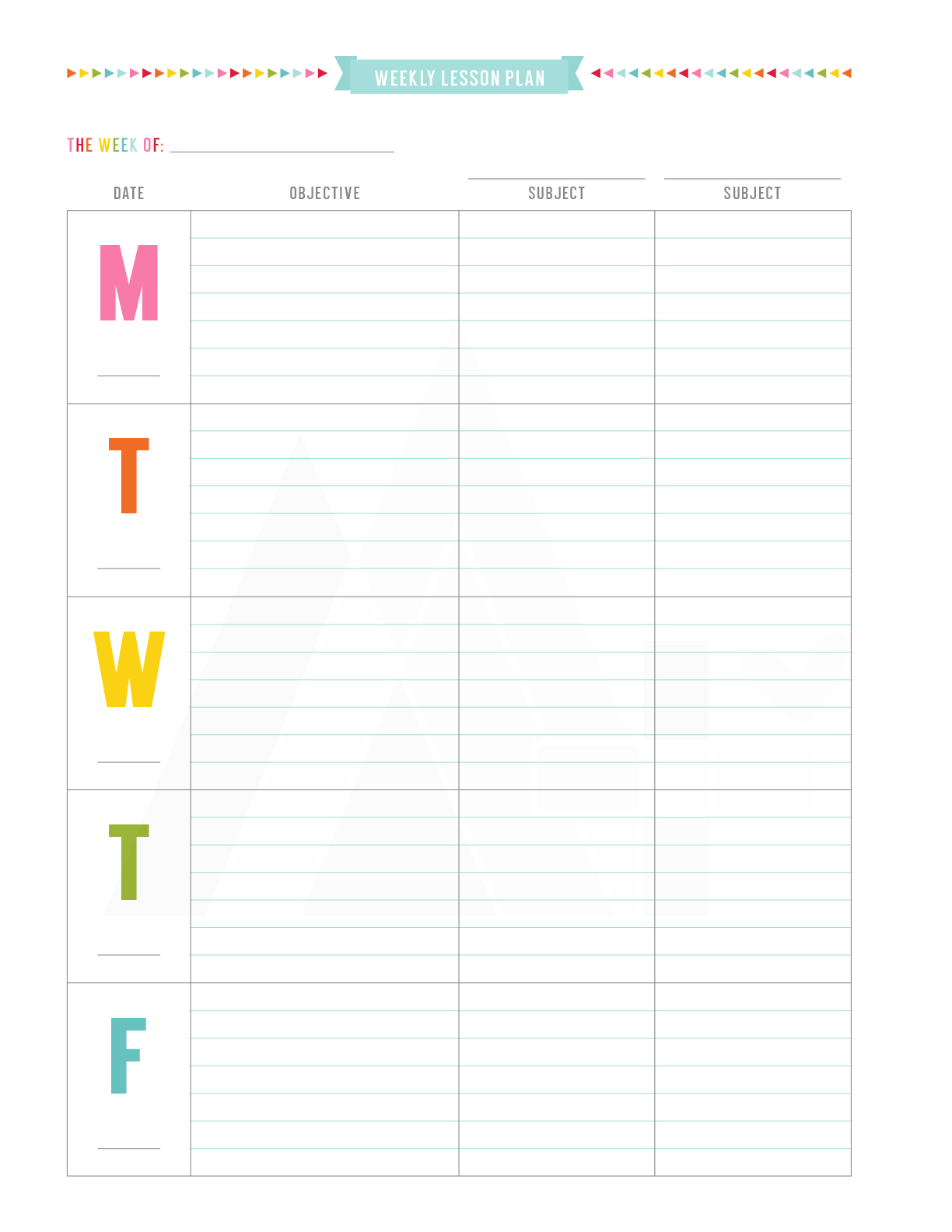 Free Printable Teacher Schedule Template Printable Form, Templates