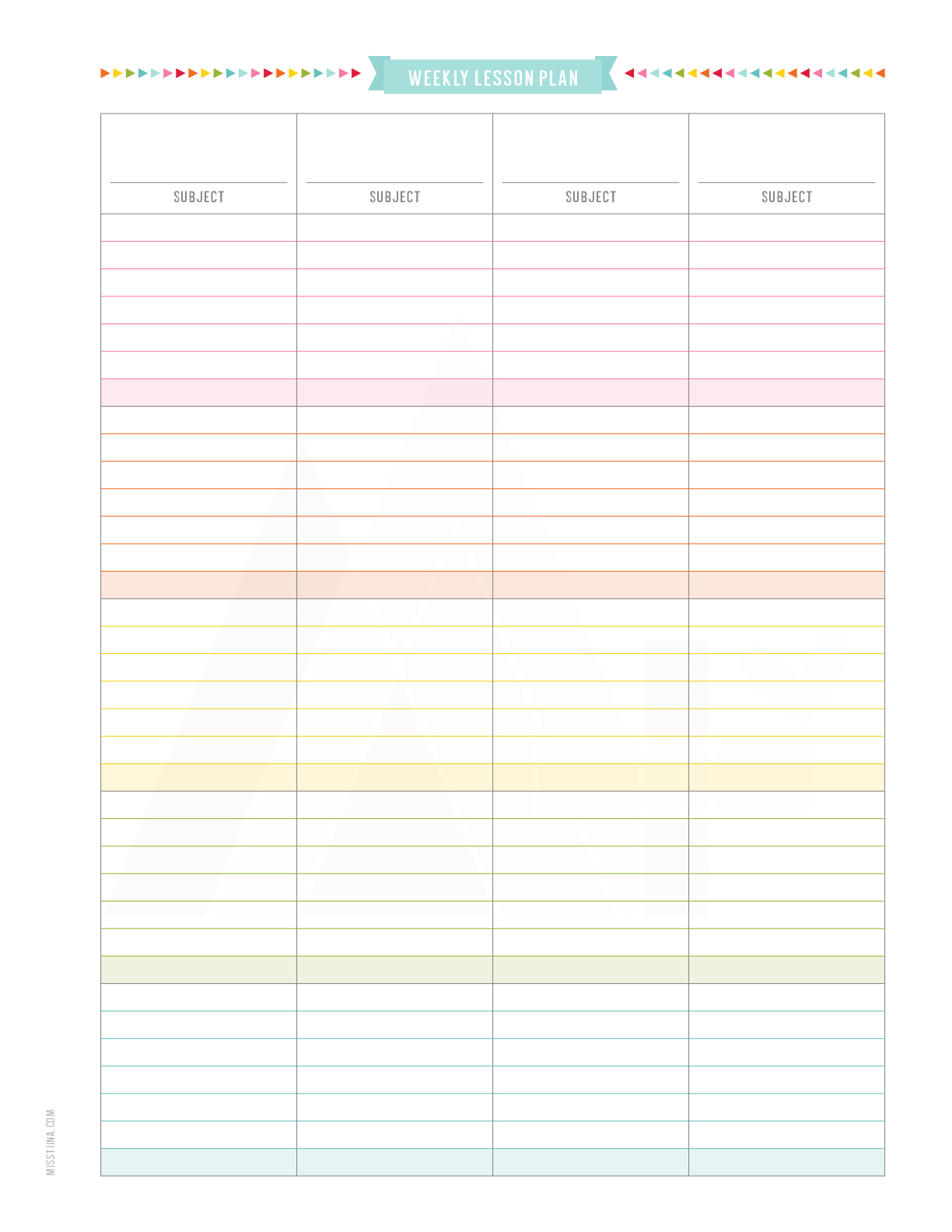 Teacher Planner By Miss Tiina Misstiina Com